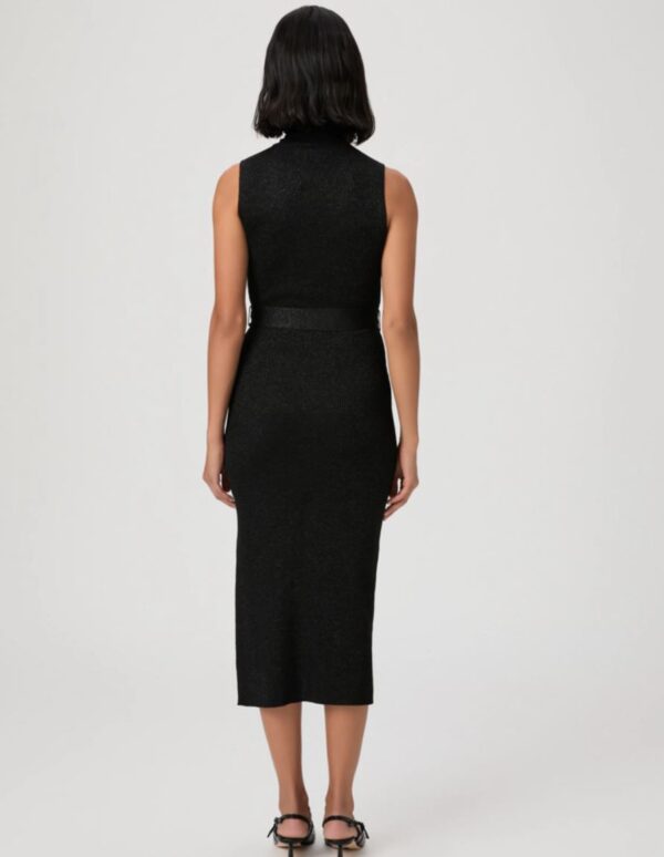 Paige Rib Zoelle Dress in Black Sparkle - Image 3